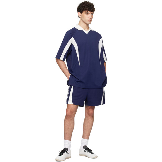Y-3/Y3 男士潮牌经典三杠学院风时尚休闲半袖体恤T恤 JM3222 黑色 JN4877 XL