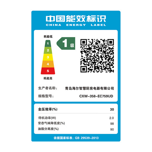 海尔（Haier）抽油烟机 家用顶侧三吸31风量1200pa 大吸力纤薄7字型 热熔自清洗 挥手智控烟灶套装 EC759UD 【国补1】年度新品-31立方变频1200pa