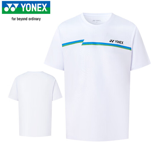 YONEX尤尼克斯羽毛球服速干透气比赛训练运动T恤男115075BCR白L