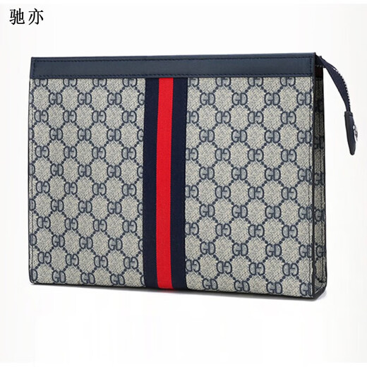 Chi yi Herren Handtasche Herren leichte Luxus Casual Envelope Bag Handheld Bag Herren Reißverschluss Handtasche Chinesisches Geburtstagsgeschenk braun