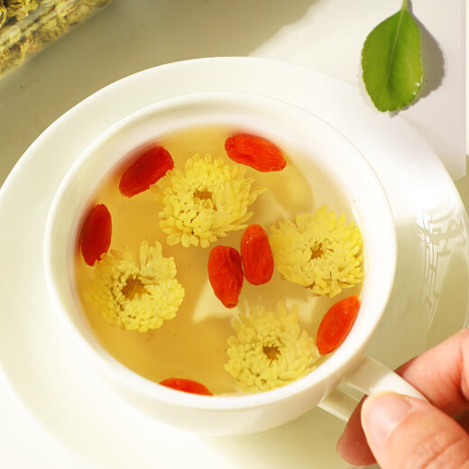 茗愿胎菊菊花茶60g无熏硫桐乡杭白菊花蕾干枸杞金银花泡水喝养生凉茶