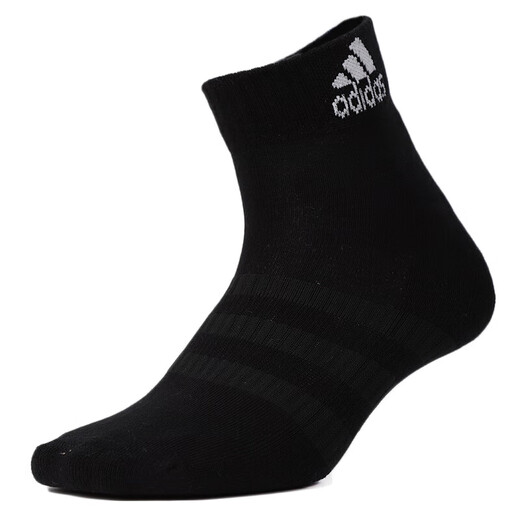 阿迪达斯（adidas）官网官方袜子男袜女袜 春季新款运动袜三双装透气短袜休闲袜子 IC1283/中麻灰/黑/白/三双装 M(39-42码)