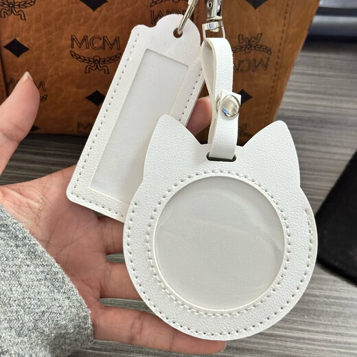 Zi Jiafu Service Seal Key Chain Soldier Brother Exklusive Service Name Marke Transparent Barji Schutz Fall für Genossen und Freunde Anhänger Katzenohrpulver [mit Namen Marke und Gedenkmedaillenanhänger]
