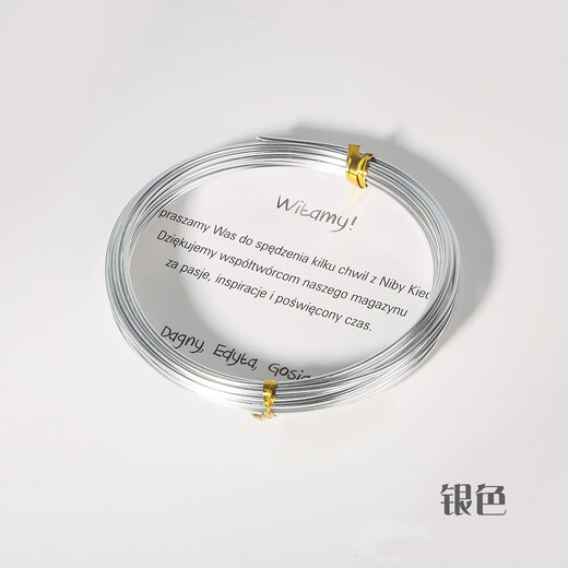 XPEL children's handmade iron wire color aluminum wire diy handmade doll skeleton shaped cake decoration bonsai shape aluminum wire handmade DIY aluminum wire silver 1MM 10 meters / tie