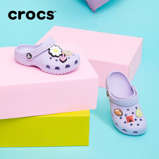 Crocs Classic Hole Chaussures Chaussures pour enfants Chaussures décontractées extérieures Sandales / 206991/206990 Lavender-530 (y compris Zhibixing) 35 (215 mm)