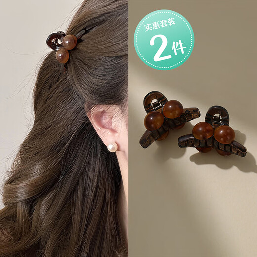 Chimera (CHIMERA) 2-piece set of bangs, broken hair clips, princess hair catcher for the back of the head, half-tied hair accessories, headdress, birthday gift for girls