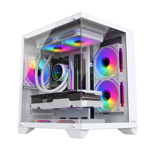 AMD Ryzen R5 9600X/RTX5060/RX9060XT Desktop computer host Rendering design drawing machine High-end e-sports game DIY assembly computer Configuration 2 9600X/RTX5060 White sea view room