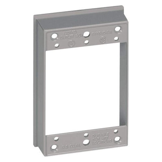 Sigma Electric 14223 1Gang étendue anneau, gris