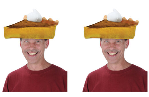 Beistle1pack Decorative Plush Toy Pumpkin Pie Hat Multicolor Multicolor