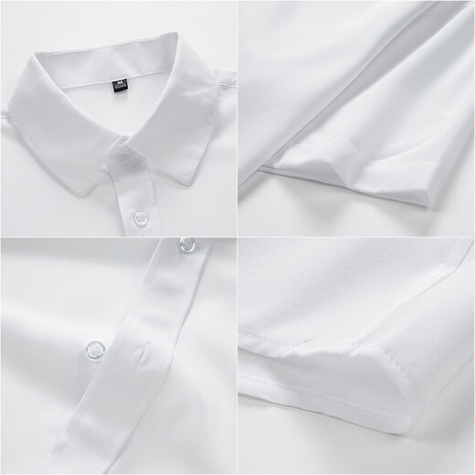 GENIOLAMODE品牌长袖衬衫男纯色简约基础款夏季薄款青年学生百搭上衣服