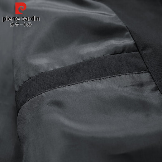 Pierre Cardin jacket men's spring and autumn trendy brand premium lapel jacket men's casual retro top men's Khaki XL