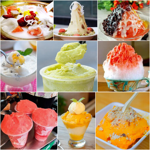 Engming fully automatic fried ice machine fried yogurt machine fried smoothie machine ice porridge machine fruit juice fruit fried ice machine cleansing and cooling machine high power single pot automatic ice frying machine 2000W