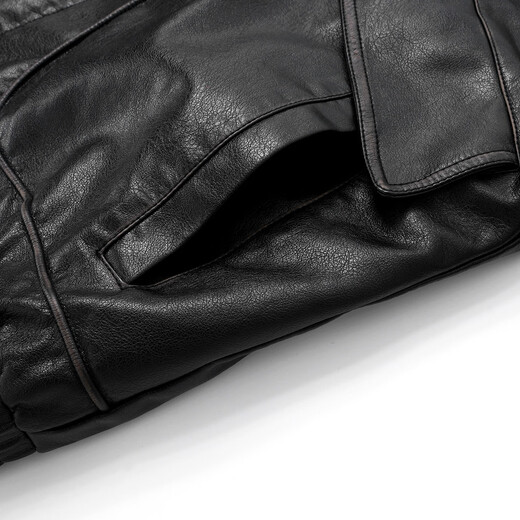 Jiangnan e-cabinet 2025 new leather jacket 516104055 black XL