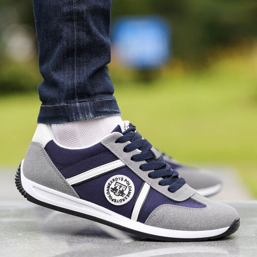 
Western Region Camel Men's Shoes 2025 Spring New Canvas Casual Cloth Shoes Para Shoes Men's Soft Sole Anti-Slip Forrest Gump Sports White Shoes AW9902 White 38