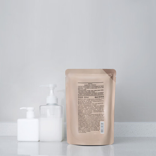 
MUJI Amino Acid Shampoo Smooth, Refreshing, Gentle Shampoo, Replacement Package, Fruit Scent, 350ml*1 Bag, 4S 350ml