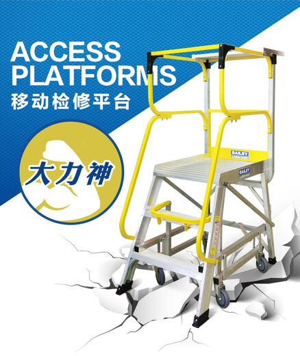 定制平台梯大力神FS13591/13599/13596/13597/13594/13592 FS13591 单侧三步平台梯·