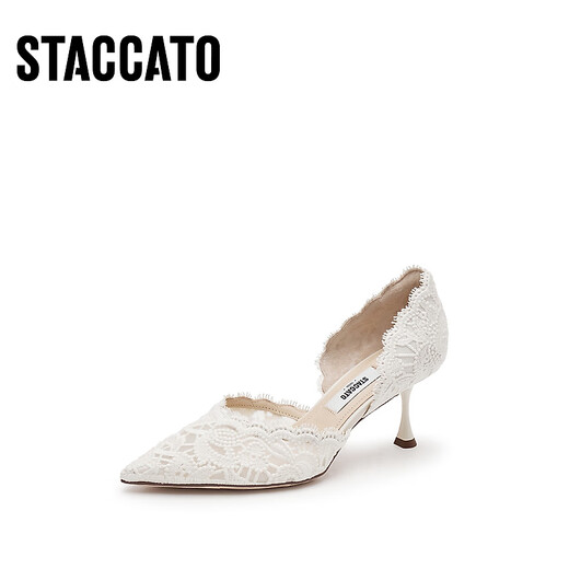 Sijiatu [тот же стиль, что и Yang Mi] 2025 New Burano Lace Island High High High High Heald Swed Swed Shoes Single Sandal
