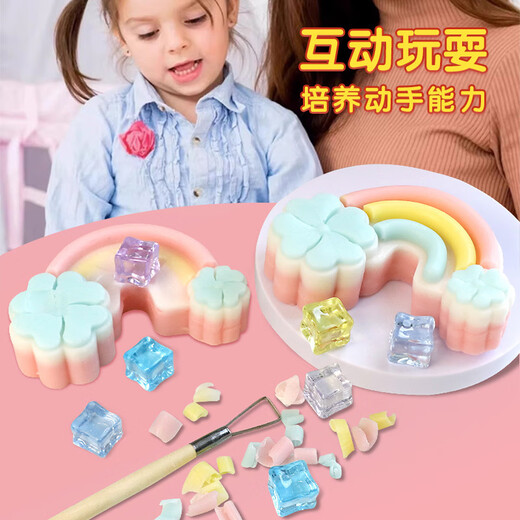 Huston Kinder archäologischer Ozean Dinosaurier Seife Graben Edelstein Mädchen handgefertigt DIY Kratzseife Armband Schatz Spielzeug Blindkasten graben Seife - Cartoon Panda Treasure Blind Box