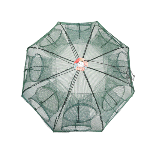 God Shark 4 sides 4 holes folding shrimp fishing cage loach eel lobster net shrimp cage fish net fishing net eel catch cage fishing gear