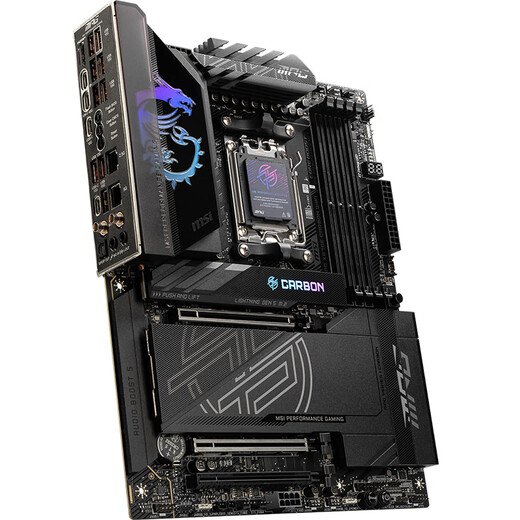 微星X870/X870E 主板 支持CPU 9900X/9950X/9800X3D(AMD X870/socket AM5) 微星X870E CARBON WIFI暗黑