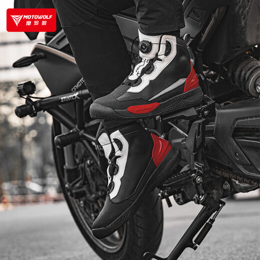MOTOWOLF four-season breathable riding boots motorcycle motorcycle shoes waterproof off-road racing shoes rider anti-fall wear-resistant riding equipment