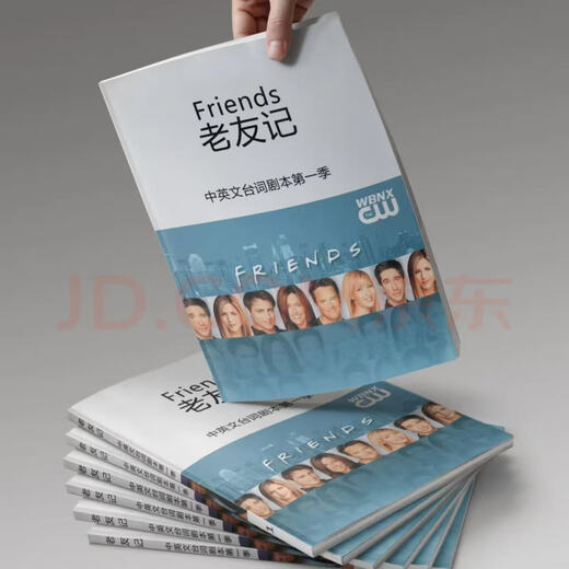 Brand new authentic Friends 1 10 seasons complete Chinese and English line notebook, free movie video audio, fifth season Chinese and English notebook