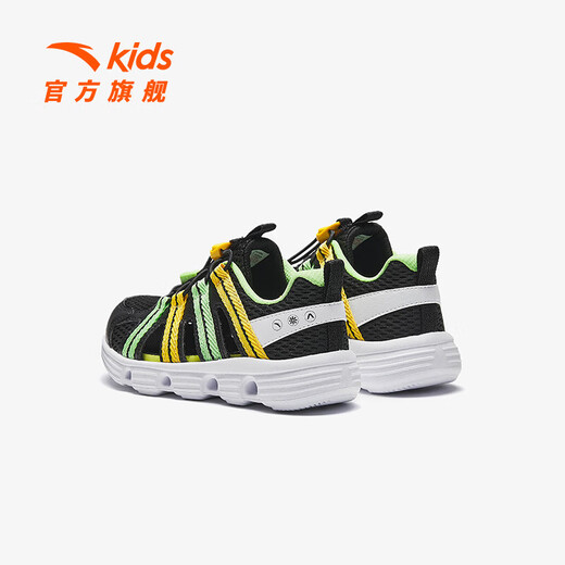 ANTA Children's Sandals Boys' Shoes Sports Shoes 2025 Summer New Outdoor Baotou Water and Land River Shoes Beach Shoes Black/Anta White-3 30