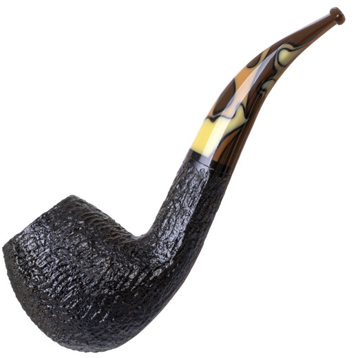 Sharpfen (SAVINELLI) Italian vintage handmade imported pipe heather wood 677 bend bucket filter cigarette holder solid wood pipe men's gift [Paloma 677 type] Classic large bend bucket
