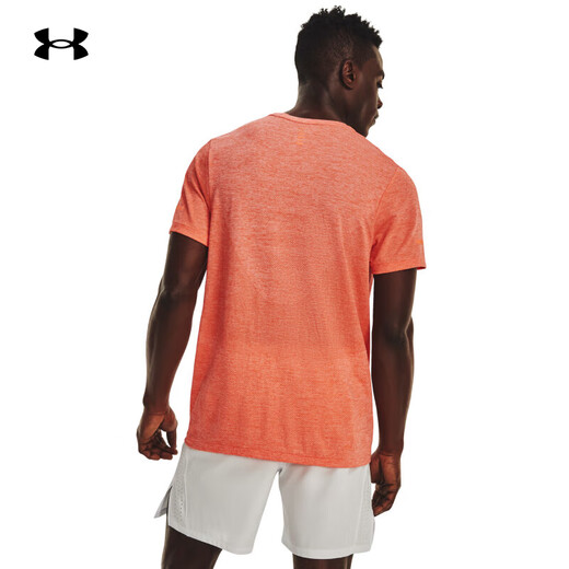 
Under Armor (UNDERARMOUR) official short-sleeved men's spring and summer Seamless fitness training suit breathable running half-sleeved sports T-shirt men's clothing 692-63% nylon 37% polyester fiber M
