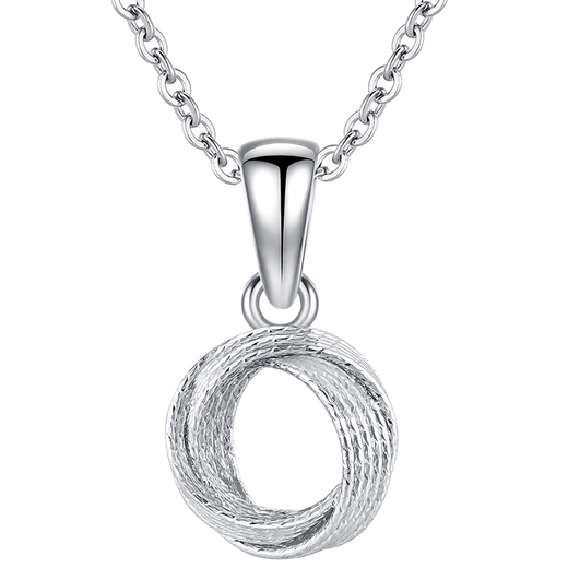 Gold Supreme (3DG Jewelery) Platinum 950 Möbius Ring Pendant Classic Versatile Birthday Gift Price Total Weight 0.92 Grams (With Jewelry Gift Box)