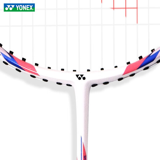 
Yonex Badminton Racket Single-Shot Carbon Mid-Stick Competition Beginner NR7000i White Pink With Wired Hand Glue