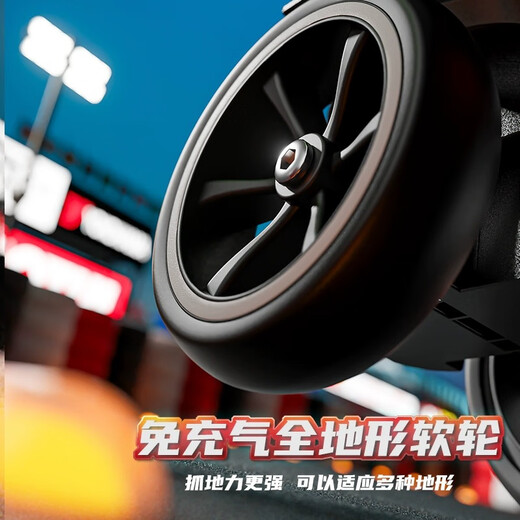 Yubeijia kart pliant pour enfants sans installation à quatre roues 1-7 ans landau électrique pour bébé de 3 ans voiture jouet portable blanc (double entraînement + télécommande + grande batterie) projecteurs roues souples en mousse + musique Bluetooth premier choix en cadeau