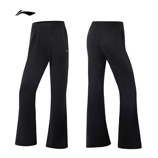 李宁奶芙裤微喇卫裤女健身时尚亲肤舒适运动长裤AKLV718