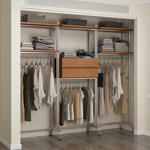 Мебель Fenmu Open Wardreobe Nordic Iron Walk-in Hanger Floordling Sdiefrom
