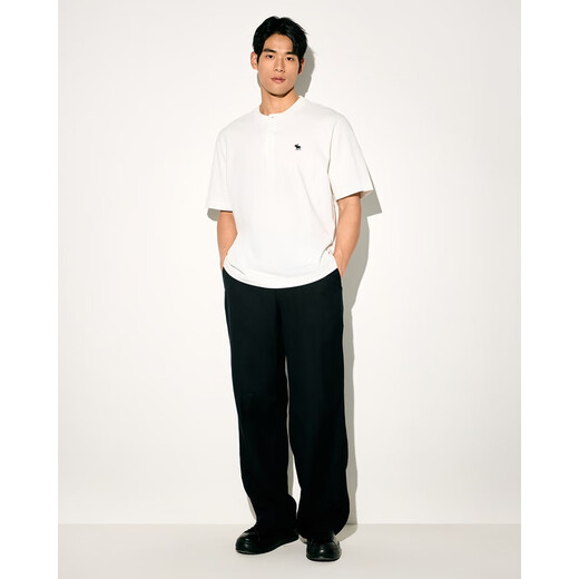 Abercrombie / Fitch retiré [chemise Heavy Henry] T-shirt à manches courtes classiques masculins classiques pour hommes