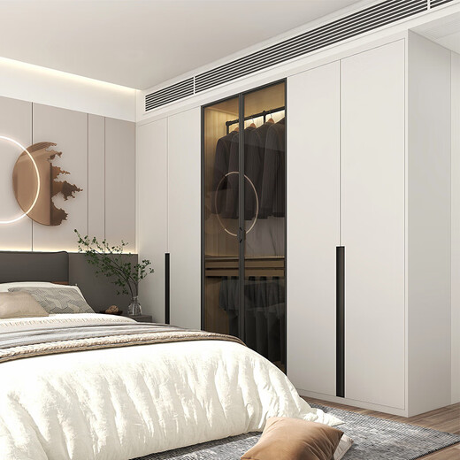 Sofia whole house customized integrated wardrobe whole house customized cabinet cabinet furniture 39800 set combination sincere customization fee Consult customer service to obtain design drawings