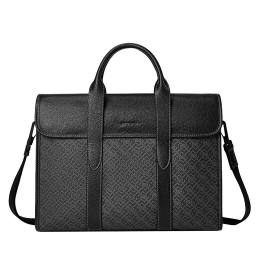 Pierre Cardin Men's Business Briefcase Large Capacity Office Laptop Bag Fashionable Shoulder Messenger Bag Birthday Gift
