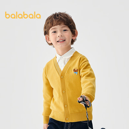 Balabala children's clothing children's sweaters boys and girls autumn and winter 2025 cardigans children's knitted sweaters New Year's clothing 209125103202