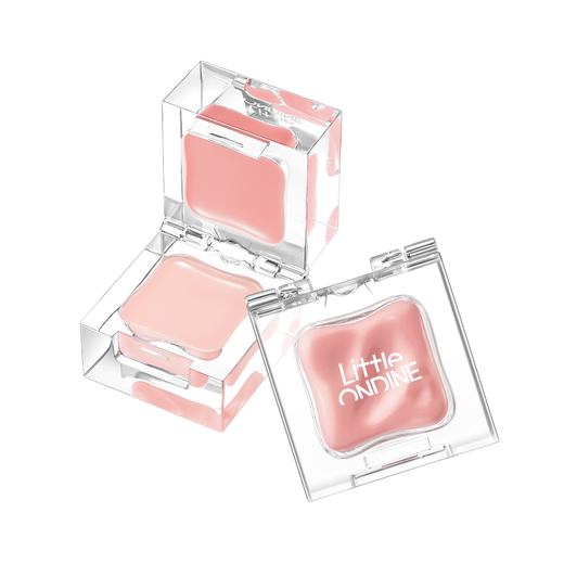 Little Ondine Блеск для губ и щек с двойным эффектом 04 Мягкий персиковый смузи Универсальные румяна Тени для век Блеск для губ Глазурь для губ Губная помада Подарок на День святого Валентина