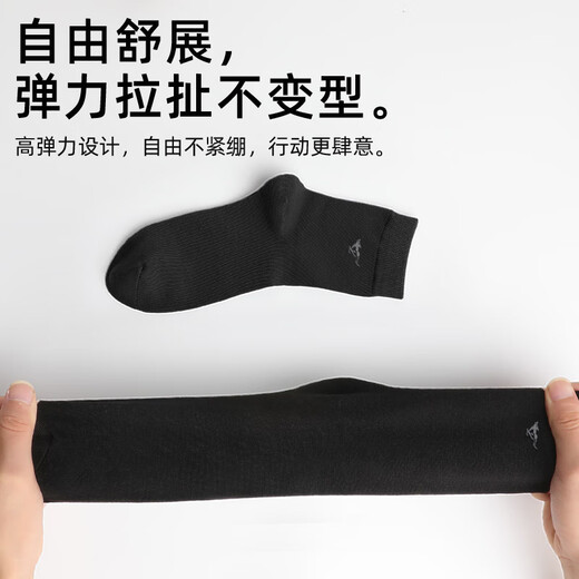 七匹狼12双男士袜子夏季精梳棉吸汗中筒袜轻薄透气棉袜男黑色商务男袜zi 12双盒装(混色+黑色)吸汗透气 均码 (26-28CM)弹性好适合38-45码