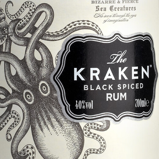 
Kraken North Sea Giant Demon and Fragrance Black Rum Rum Foreign Liquor Beverage Base Wine North Sea Giant Demon and Black Rum 700mL 1 Bottle Single Bottle