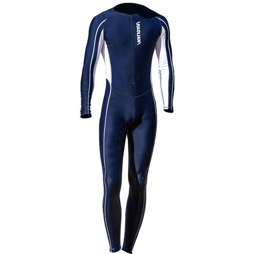Gumuni wetsuit for men and women, one-piece warm swimsuit, snorkeling suit, swimming surfing and diving equipment, men's size L, navy blue