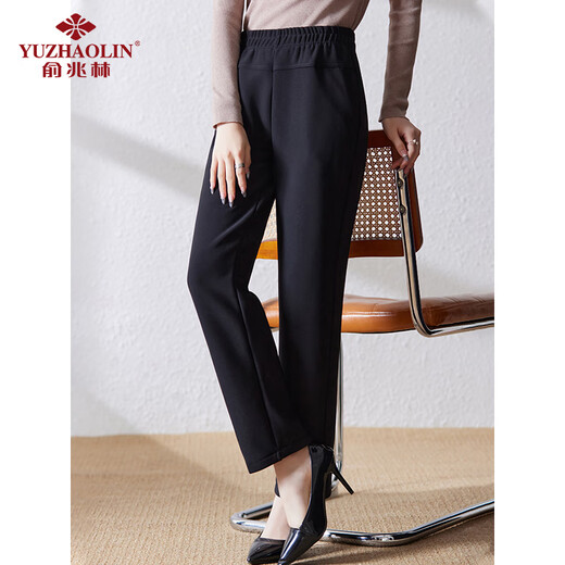 Yu Zhaolin middle-aged and elderly women's velvet casual pants mother's pants warm pants trousers clothes for the elderly Y44X025