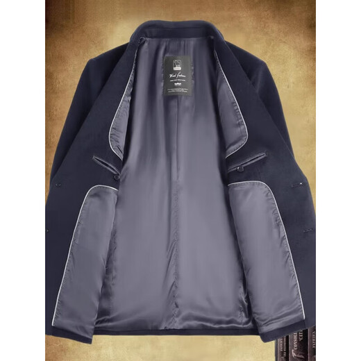 MAGIOPY luxury high-end brand men's suit men's 2025 new spring wool casual small suit business jacket men's Navy blue XL 142-158Jin[Jin equals 0.5 kg]