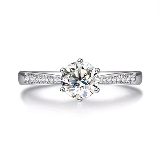 AVHE 18K gold set with artificially cultivated diamond ring, wedding ring, artificial diamond ring for women, wedding gift for Chinese Valentine's Day pairing ring, platinum crown micro-setting - diamond 50 points VVS clarity, number 9-20 circle can be remarked