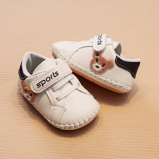 G. DUCKKIDS Little Yellow Duck Spring and Autumn Newborn Soft Sole Toddler Shoes for Boys Baby Shoes 3-6-9 months 0-1 year old Baby Shoes Orange 14 (Inner Length 11 cm)