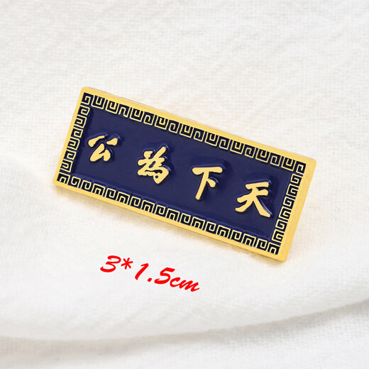 LEMIAO Civilian Medal Revitalize China Xinhai Pin National Army Sun Yat-sen Commemorative Medal Brooch Design Sense Niche Medal The world is for the public A21-201