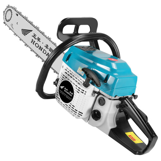 Wuyang Honda imported chain saw logging saw four-stroke pure gasoline easy-start professional logging outdoor tree felling machine household saw blue four-stroke pure gasoline saw comes with 4 imported chains