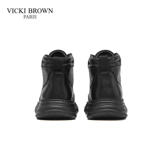 
VICKI BROWN [French brand] Martin boots men's high-end soft sole soft face casual shoes 2025 spring versatile comfortable men's boots black 41