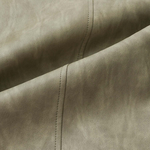 Jiangnan e-cabinet lapel leather jacket for men spring and autumn new style loose casual versatile jacket high-end PU leather jacket 518104050 light green L